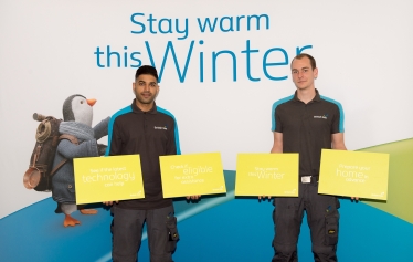 British Gas Engineers Supporting the Stay Warm This Winter Campaign