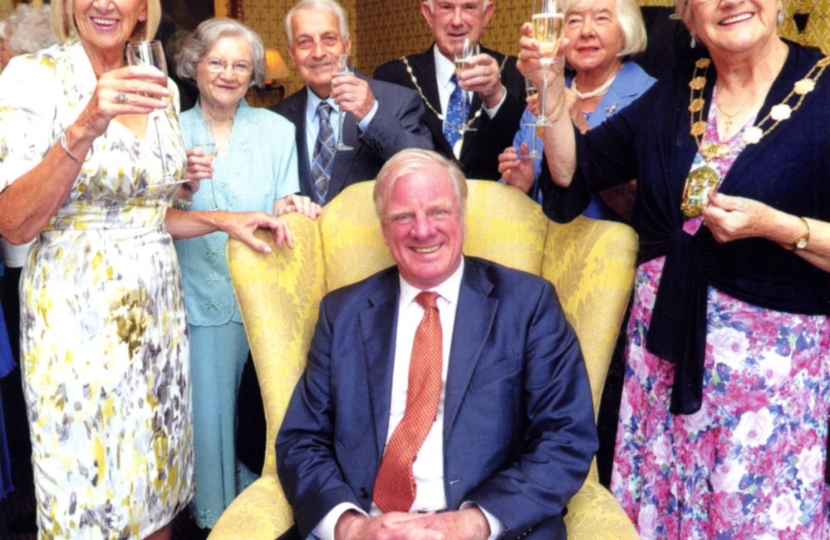 Raising a glass to toast Sir Edward Leigh MP