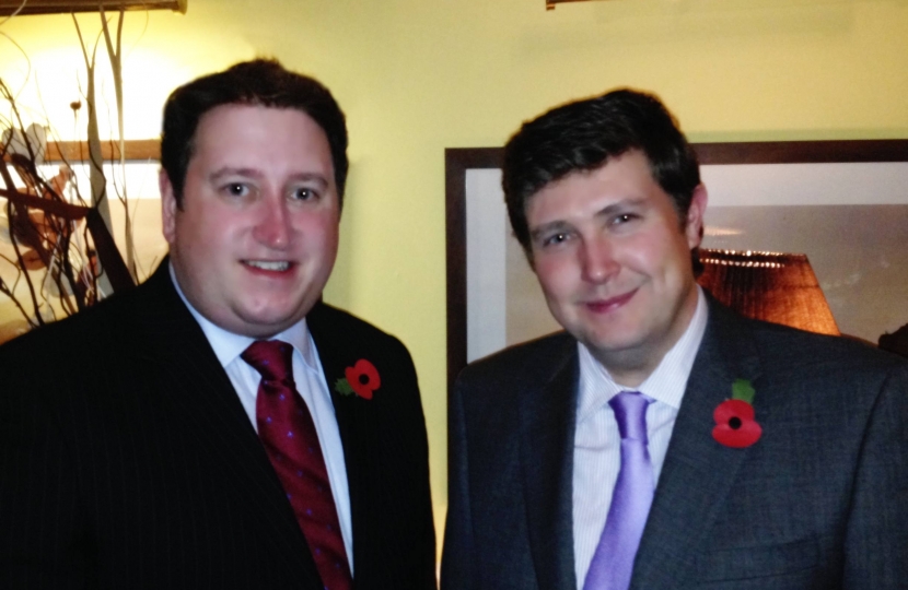 Cllr. Giles McNeill with Andrew Lewer MEP