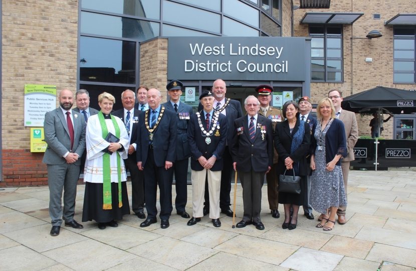 Armed Forces Day Flag Rasing Ceremony at West Lindsey District Council's Guildhall