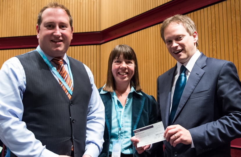 Giles McNeill, Meg Davidson, and Party Chairman Grant Shapps MP