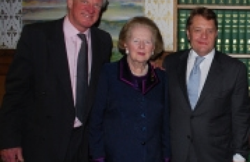 Edward Leigh MP, Baroness Thatcher and John Hayes MP