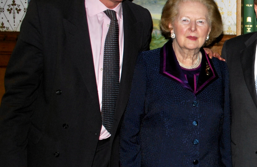 With Margaret Thatcher - 2008