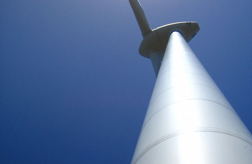 A wind turbine