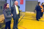 Sir Edward Leigh at the Count with a journalist from LincsFM