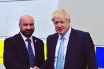 Commissioner Marc Jones and Prime Minister Boris Johnson MP