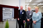 Sir Edward Leigh with Clive Howarth and College Principal Jeanette Dawson OBE.