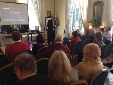 Sir Edward Leigh MP address the Day Conference at Hemswell Court