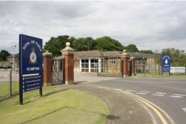 Gates of RAF Scampton