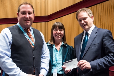 Giles McNeill, Meg Davidson, and Party Chairman Grant Shapps MP