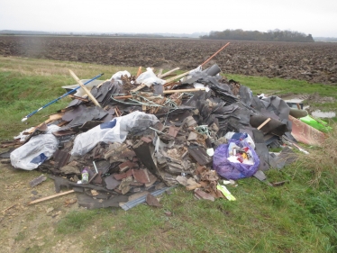 Fly tipping waste