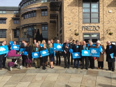 Gainsborough Conservatives Launch Campaign in Marshall's Yard, Gainsborough