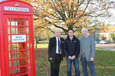 Cllr Rogser Patterson with Parish Counillor Gavin Monk and Keith Wigstaff