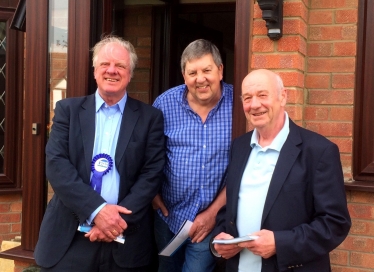 Sir Edward Leigh has been knocking on doors across the Gainsborough constituency